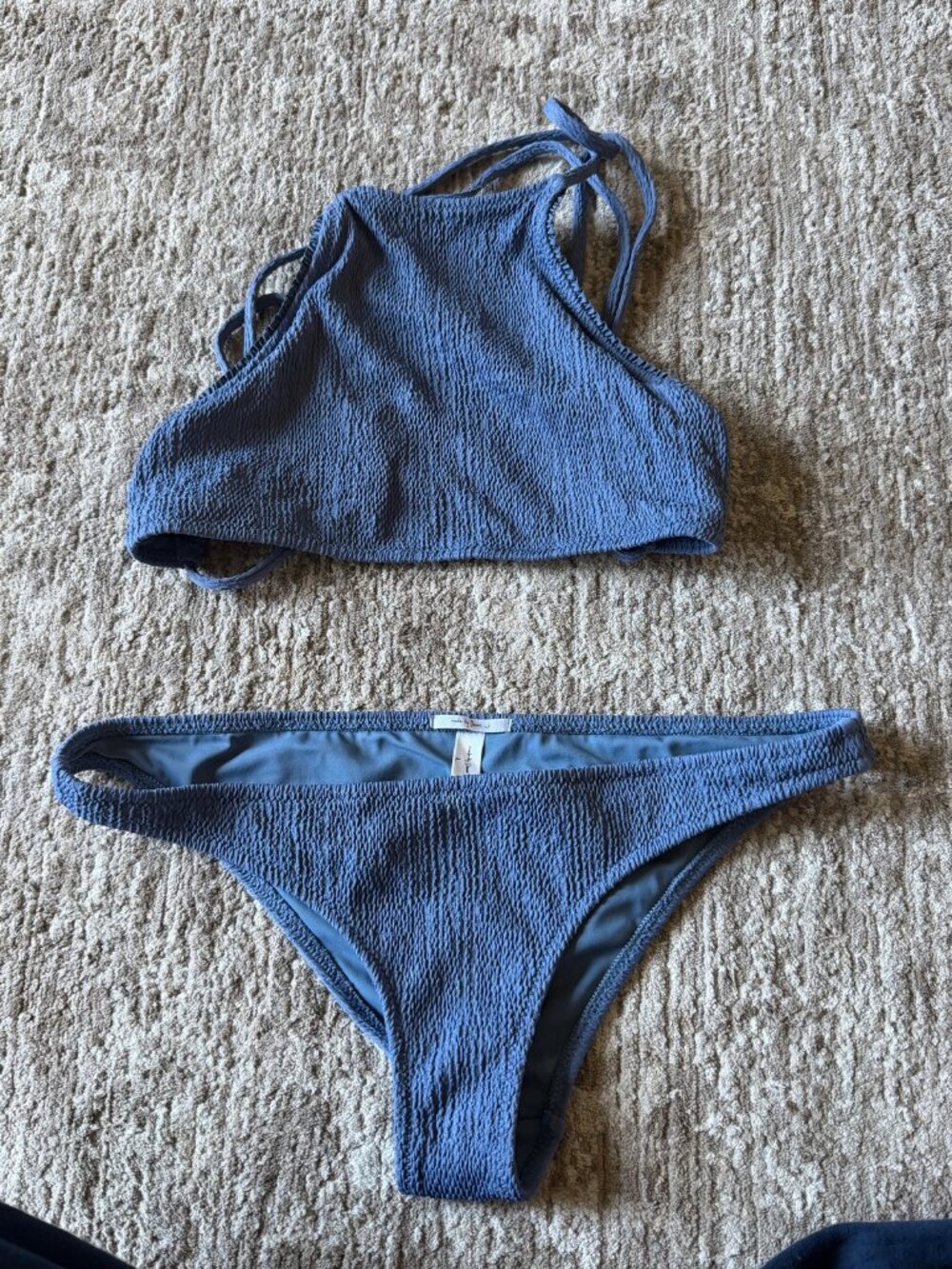 Made by Dawn Dusty Blue Bikini Set - Top M / Bottom L